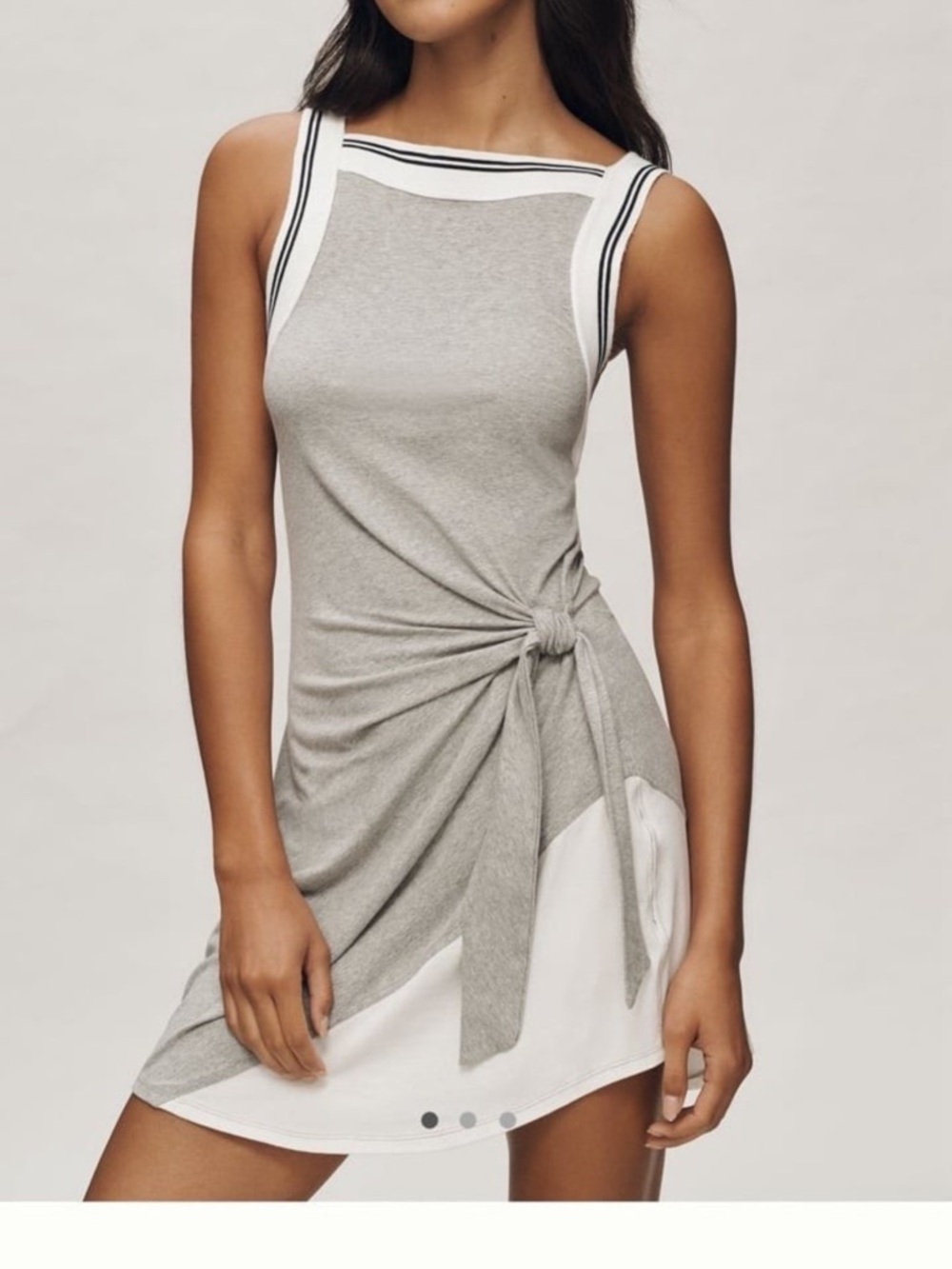 Anthropologie Daily practice overload tie waist mini dress Small new with tags